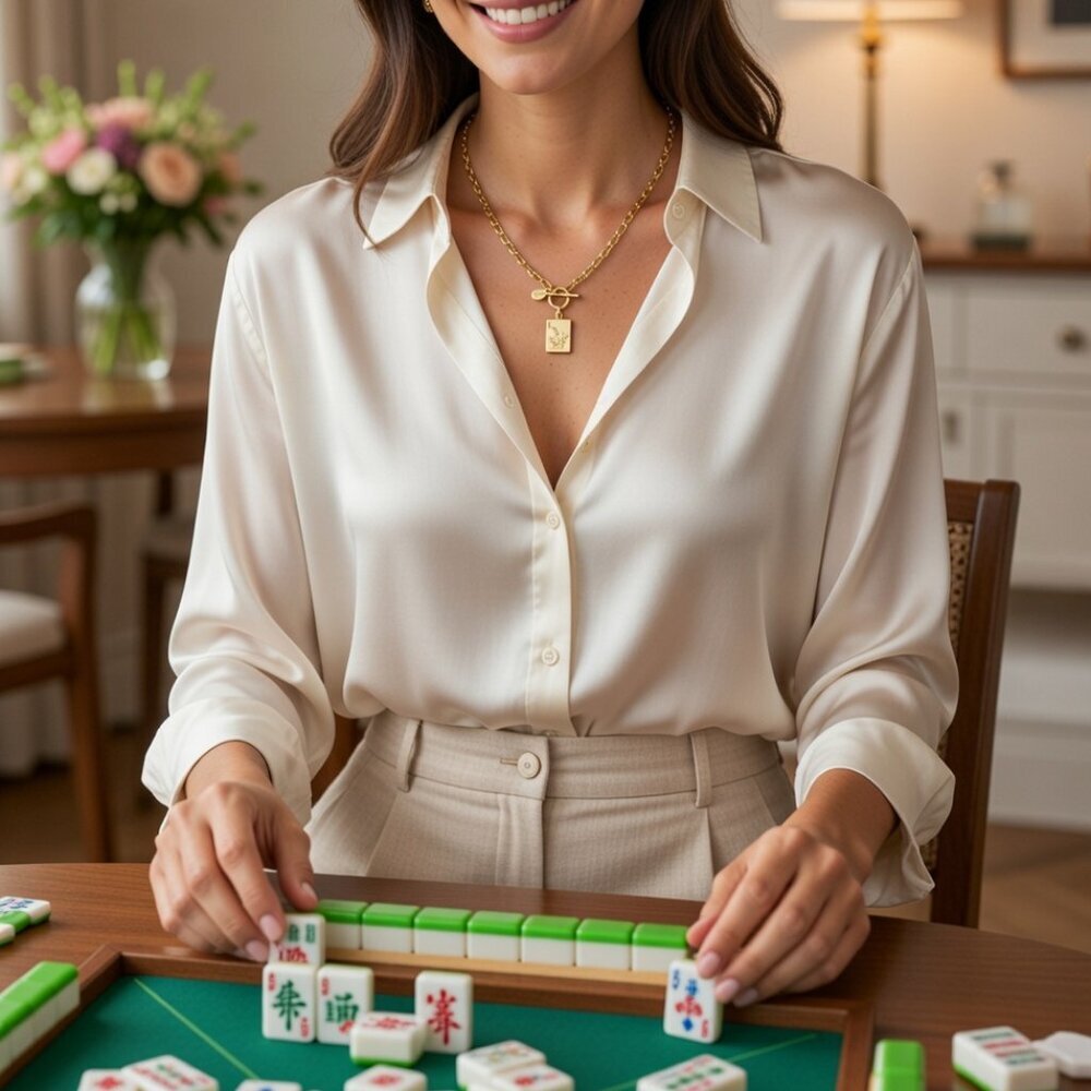 Lucky! Susan Shaw Mahjong Bird Toggle Necklace — NWT - Picture 2 of 4